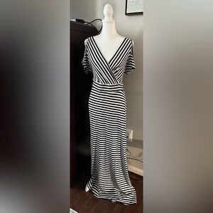 Torrid Black and White Maxi Dress